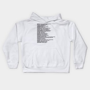 Gta San Andreas Cheat sheet Kids Hoodie